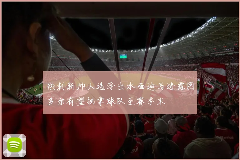 热刺新帅人选浮出水面迪马透露图多尔有望执掌球队至赛季末