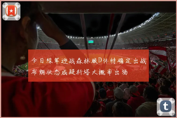 今日绿军迎战森林狼D怀特确定出战布朗状态成疑科塔大概率出场